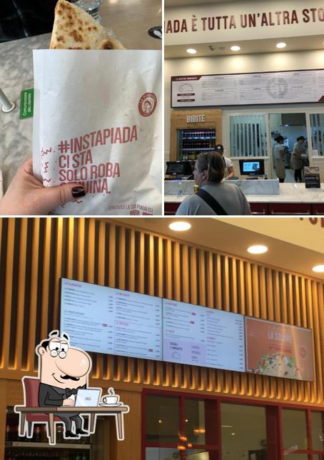 Gli interni di La Piadineria