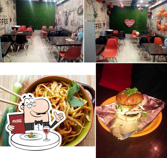 Among different things one can find food and interior at Adityam foods