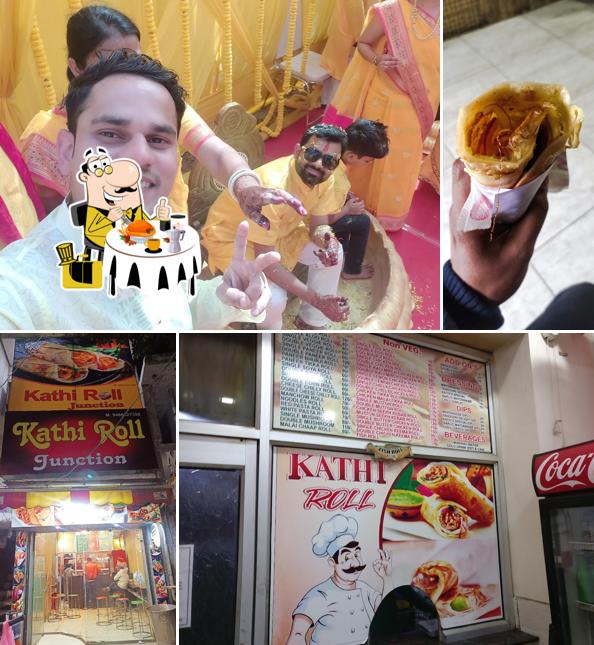 Food at Kathi roll junction