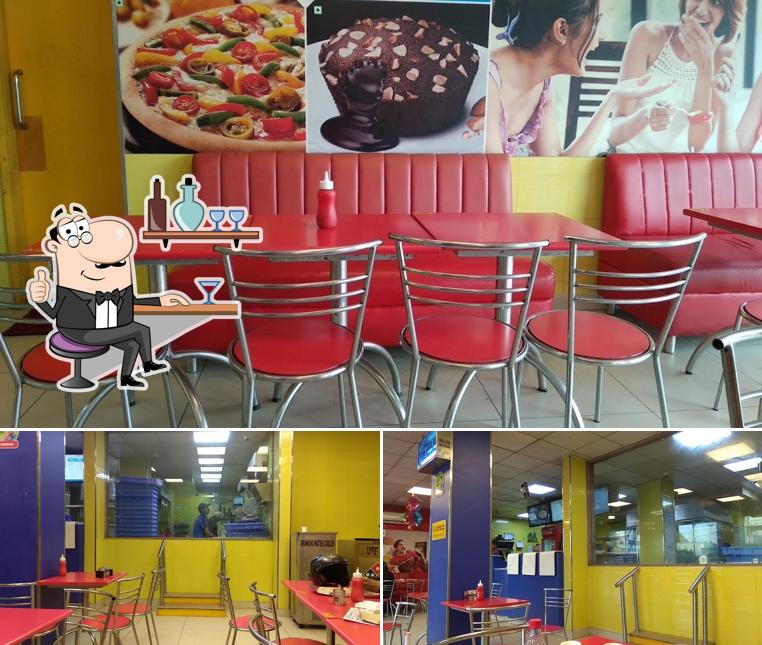 The interior of Domino's Pizza Doaba College Chowk, Jalandhar