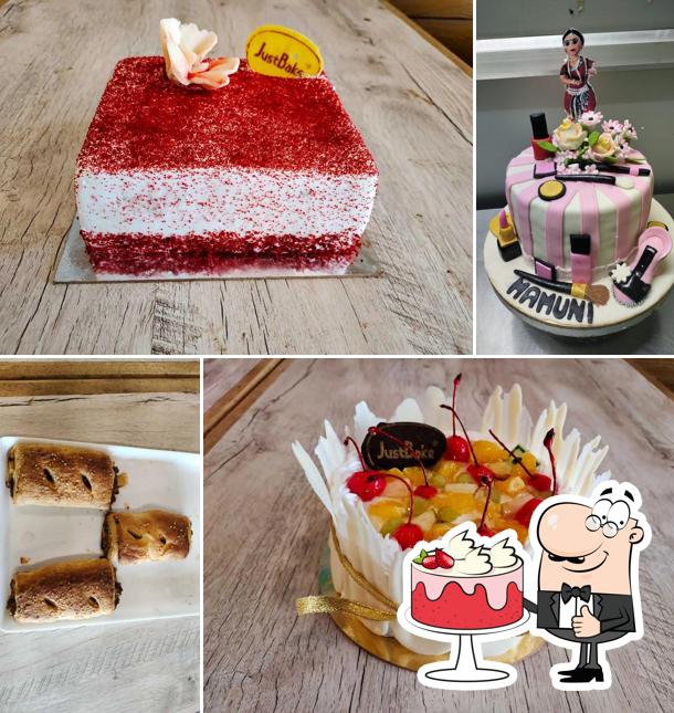 Red velvet cake at Just bake cake and bakery shop, sum hospital