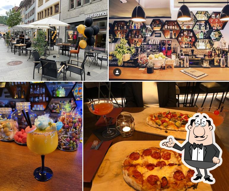 Gli interni di Restaurant & Bar Rose 1434