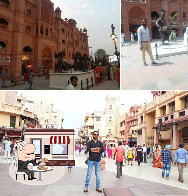 You can get some fresh air at the outside area of Heritage Dhaba