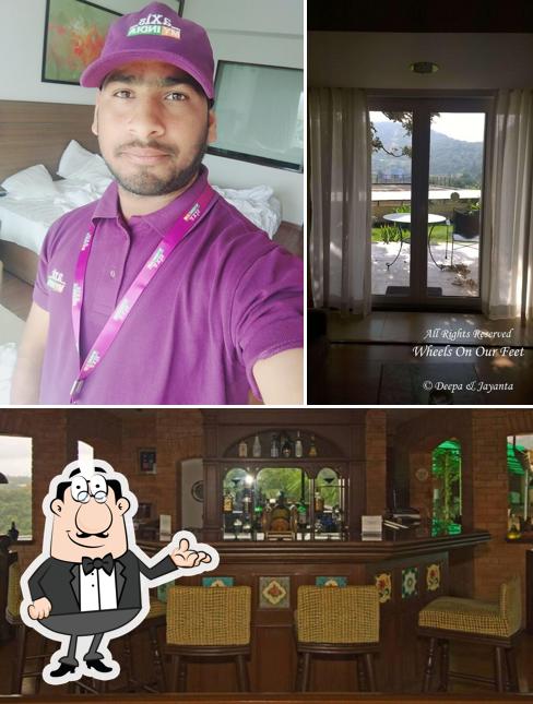 Take a seat at one of the tables at High Point Bar & Restaurant