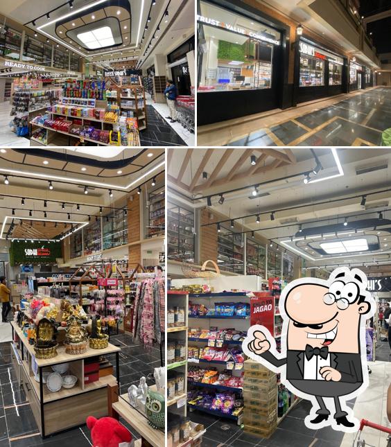 Take a seat at one of the tables at Sodhi Super Market