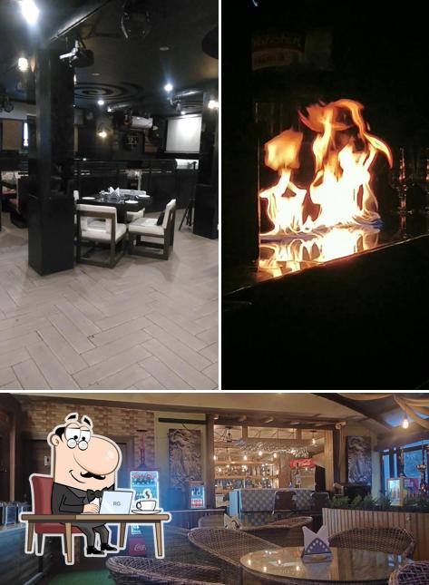 The interior of Black Magic Restaurant & Bar