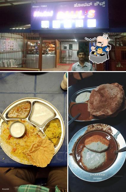 Take a look at the picture displaying food and interior at Hotel Paul's