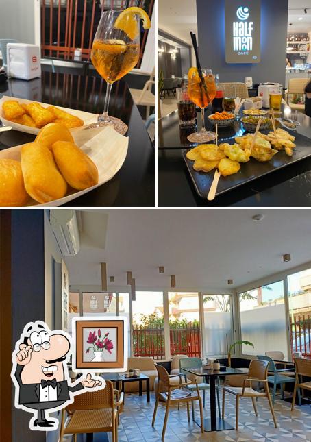 Dai un'occhiata agli interni di Half Moon Cafè