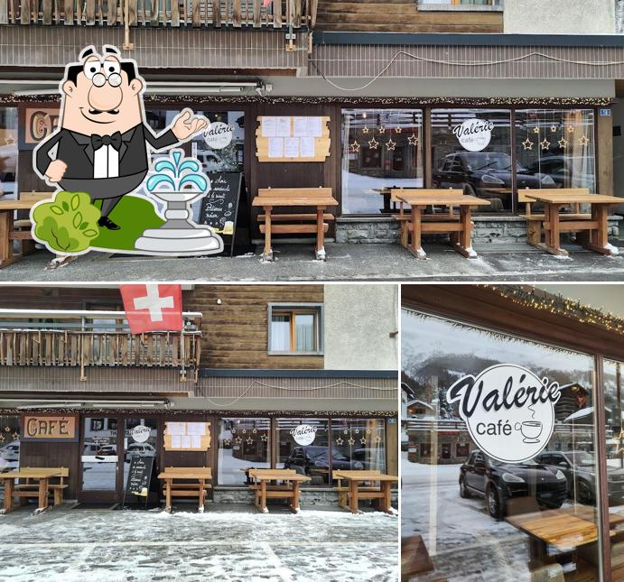 La esterno e interni del ristorante