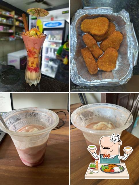 Among various things one can find food and drink at Ice Cap Cafe