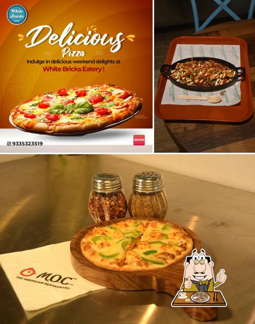Get pizza at White Bricks Eatery