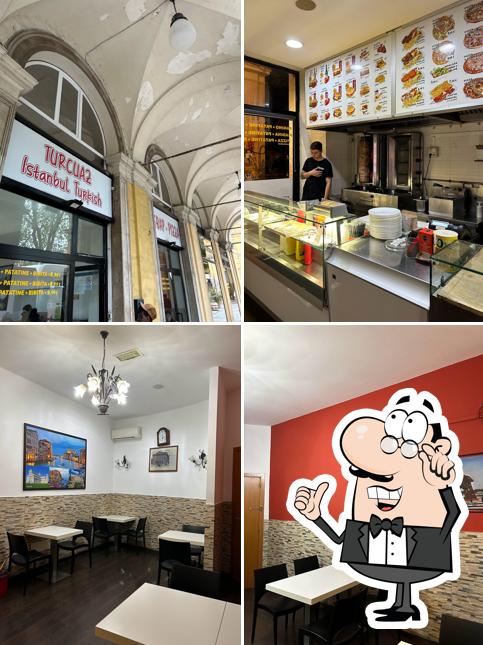 Gli interni di Turcuaz istanbul turkish kebap pizza