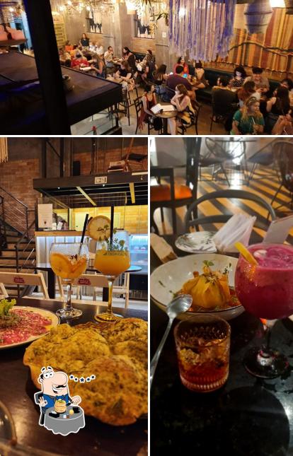 O Café Santo se destaca pelo comida e interior