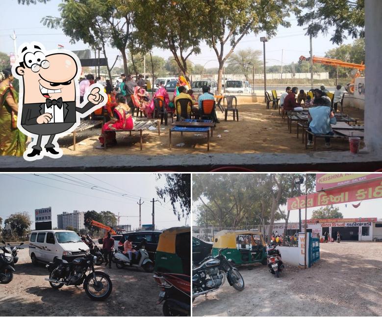 You can get some fresh air outside Radhe Kathiyawadi Dhaba