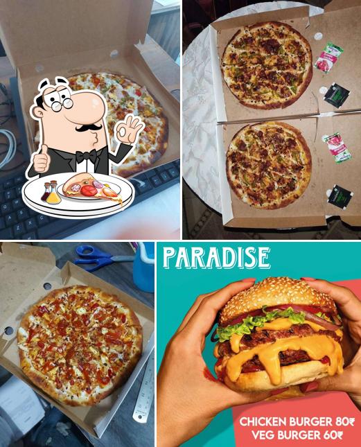 Get pizza at Paradise Pizza