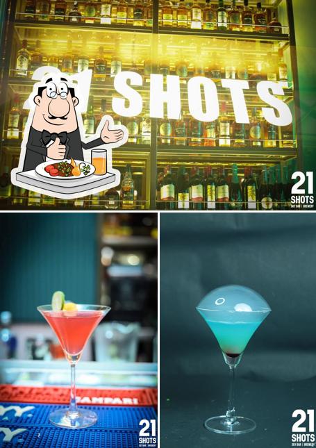 The photo of food and beverage at 21 Shots - Skybar & Brewery