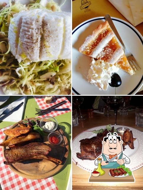 Costolette di maiale al Hostaria La Colonie