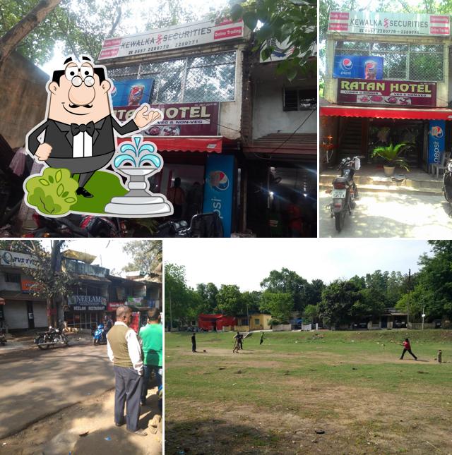 The exterior of Nav Ratan Hotel