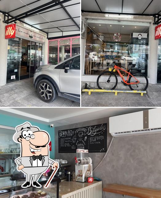 Confira a imagem ilustrando exterior e interior a Bolos da Milena