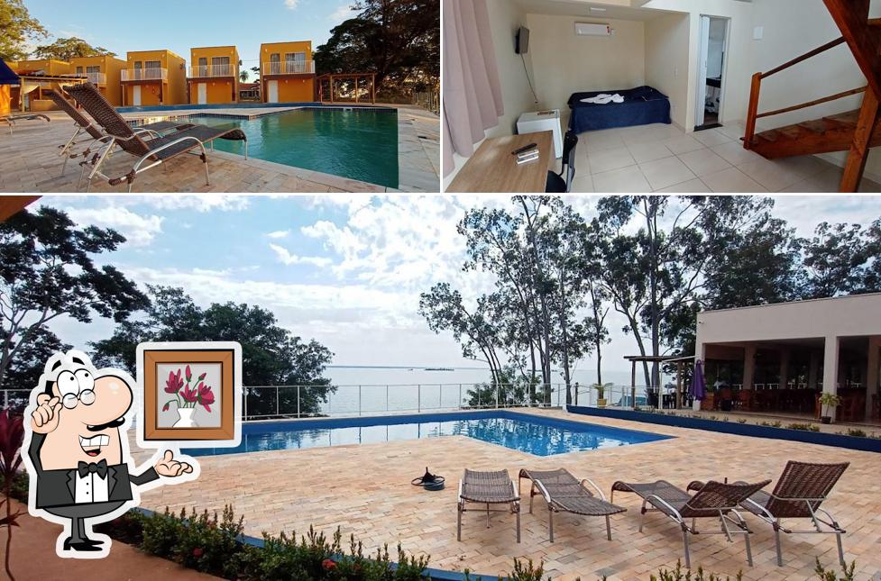 O interior do Kuará Restaurante e Pousada