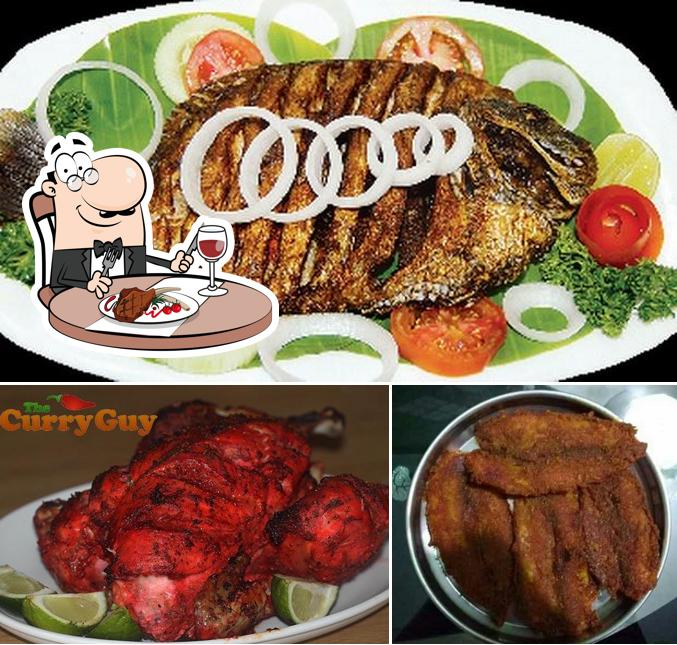 Pick meat meals at Hotel Mayur Garden Bedag
