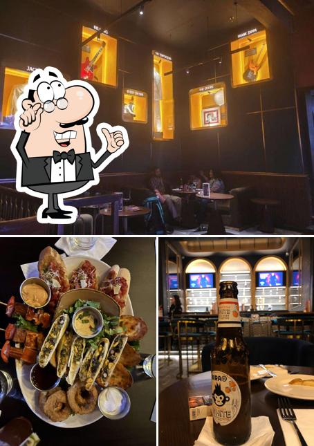 This is the photo displaying interior and food at Hard Rock Cafe New Delhi