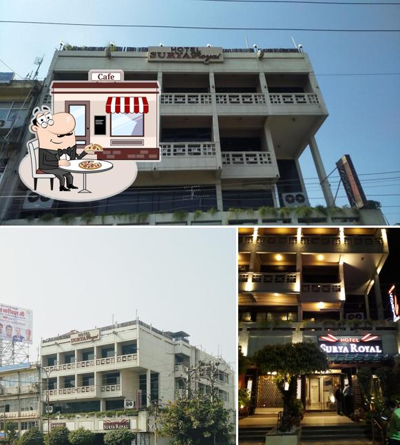 Enjoy the view at the outside area of Hotel Surya Royal