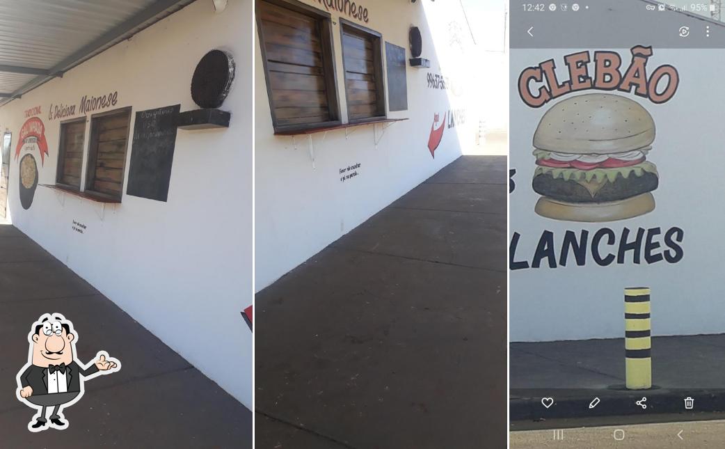 O interior do Clebão lanches