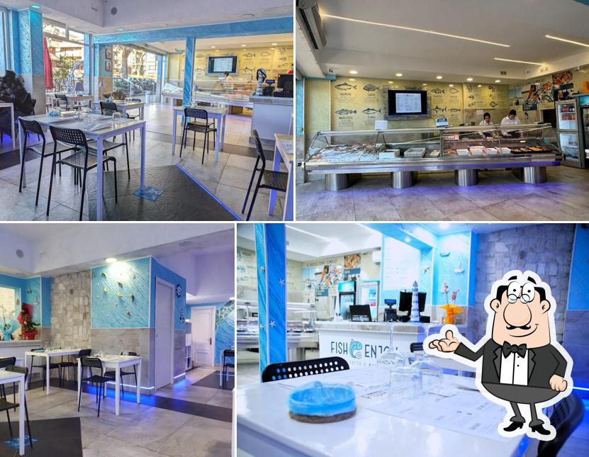 L'intérieur de Fish Enjoy Roma