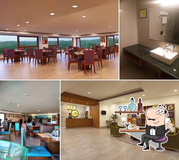 The interior of Lemon Tree Hotel, Dehradun