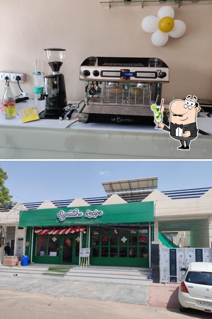 Enjoy a beverage at Signature recipe