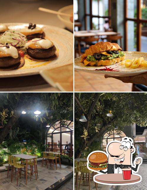 Order a burger at 1990 by Crazy Bite - Cafe & Banquets