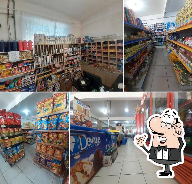 O interior do Panificadora Melani