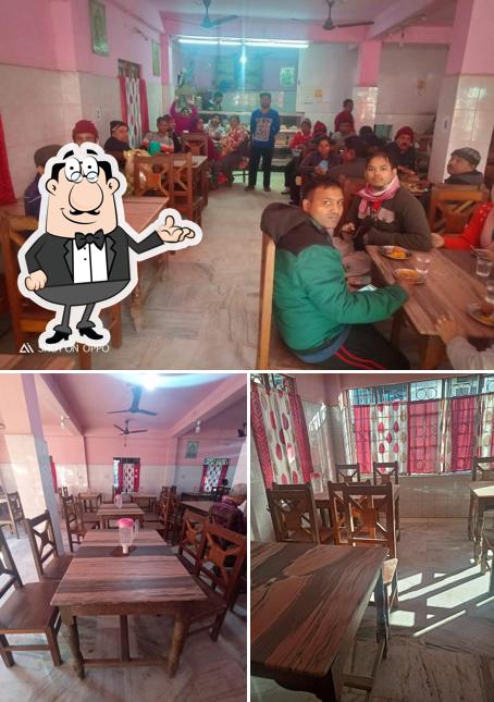 The interior of Iskcon Temple Bhojanalaya