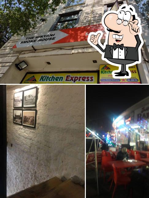 Take a seat at one of the tables at The Biryani Smoke House