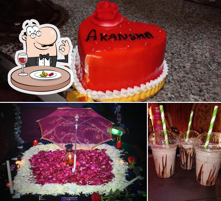 Take a look at the picture showing food and beverage at The Blue Cafe