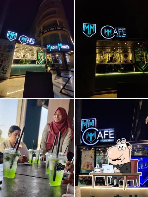 The interior of MM cafe