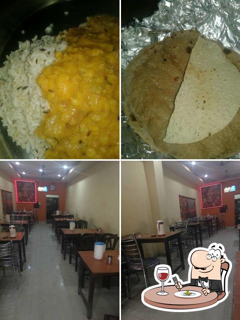 Take a look at the image showing food and interior at TANISHKA RESTAURANT