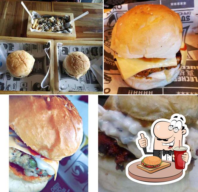 Order a burger at Cheesy Juicy Burger