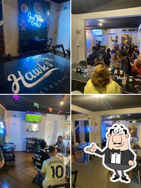 O interior do Hawk's Gastrobar