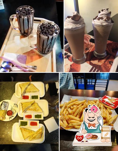 The Roasted Beans Cafe serves a variety of sweet dishes