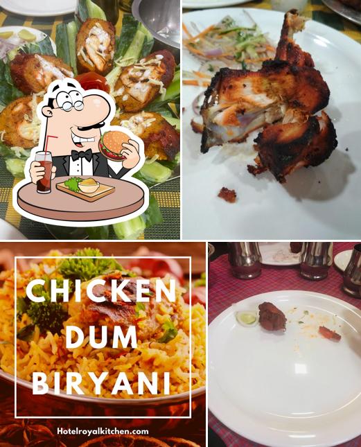 Try out a burger at Hotel Royal Kitchen Dharwad
