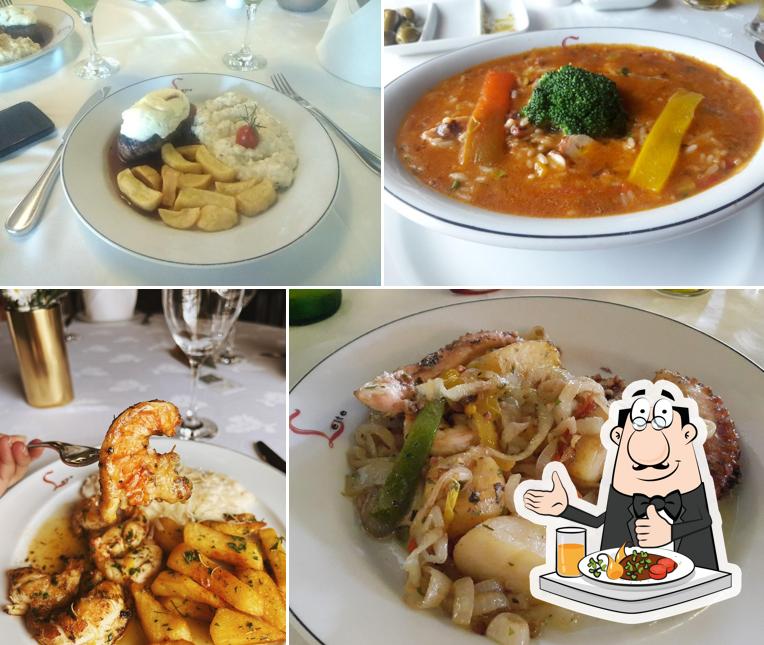 Platos en Restaurante Leite