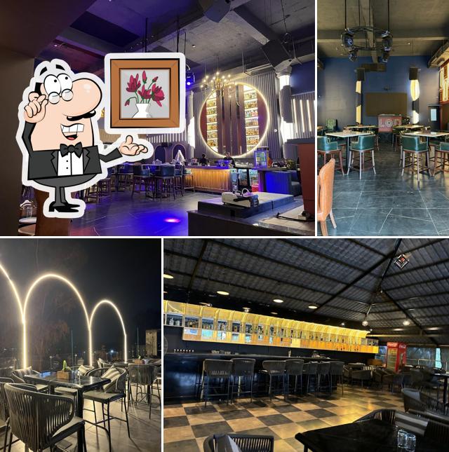 Take a seat at one of the tables at Lord Of The Drinks