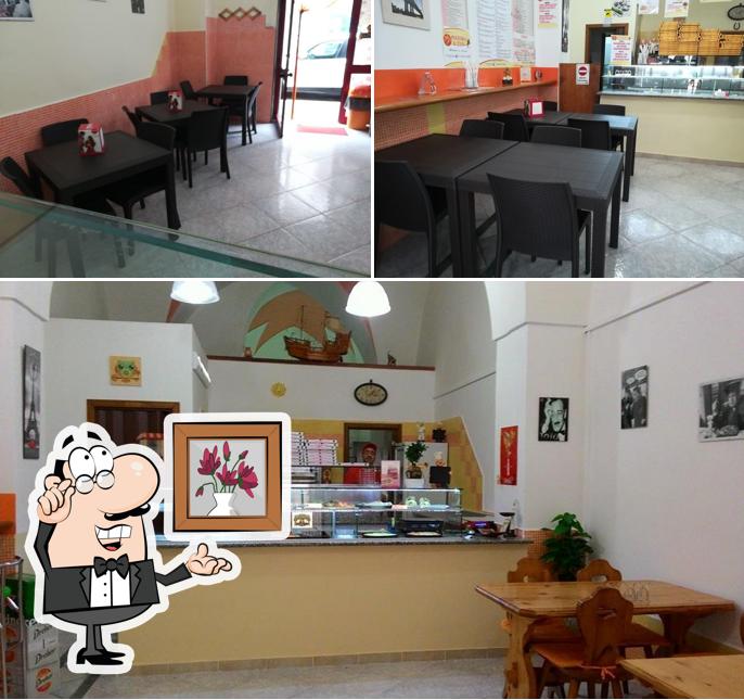 Gli interni di Pizzeria La Diavola