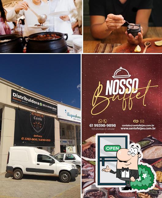 O exterior do Santo Feijão