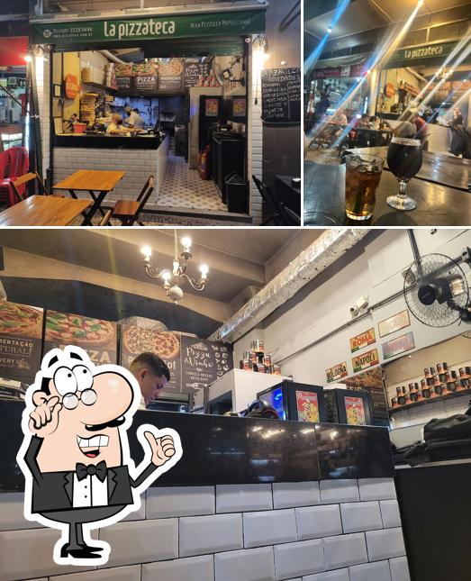 A Pizzaria La Pizzateca se destaca pelo interior e comida