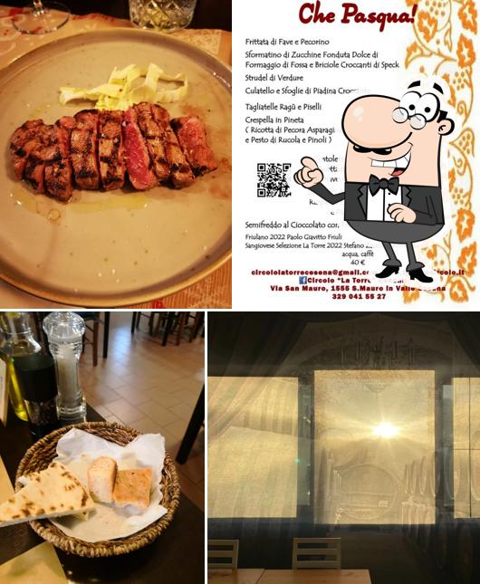 Questa è la foto che raffigura la interni e cibo di Circolo La Torre