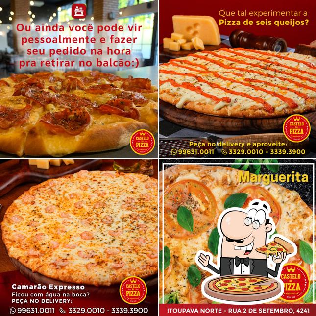 No Castelo Da Pizza, você pode provar pizza