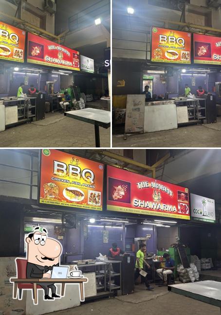 The interior of The Arabian Shawarma